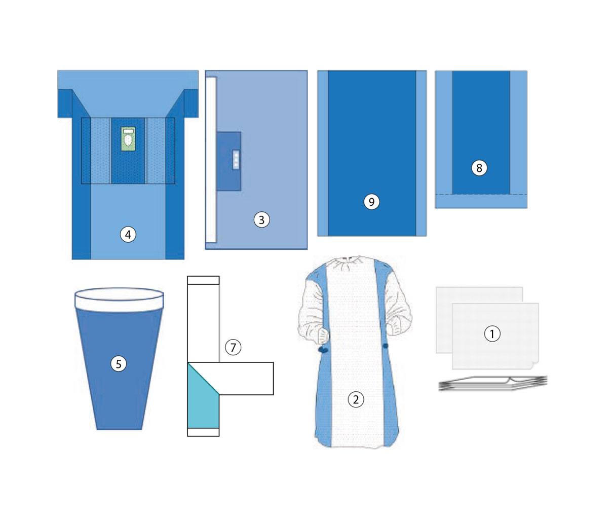 Hip Surgery Pack Elastic Fenestration With Pocket